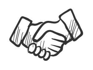illustration of handshake
